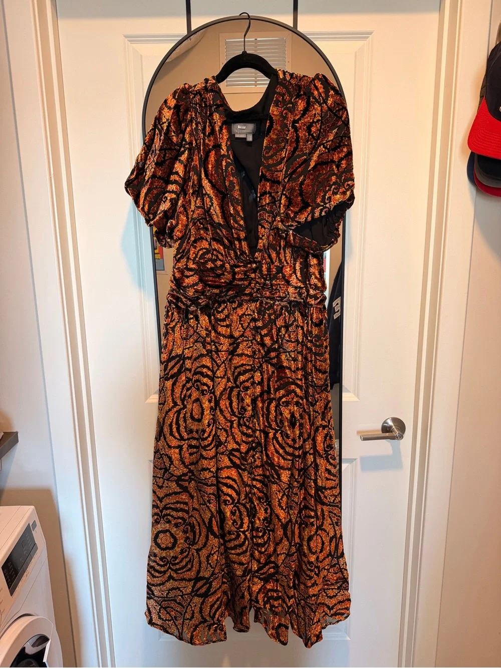 Anthropologie Catalina Burnout Velvet Dress - Picture 4 of 7